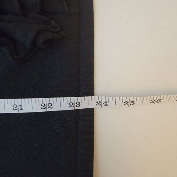 Lauren Ralph Lauren Womens Size Small Black Frills V-Neck Cotton Short Sleeve Bl - Picture 6 of 6